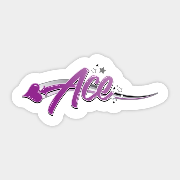 Asexual Pride - LGBTQI(A) Ace Sticker by LunaAndromeda